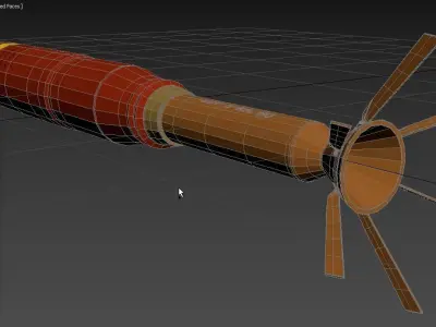 Incendiary Rocket 66 mm M74 3D model