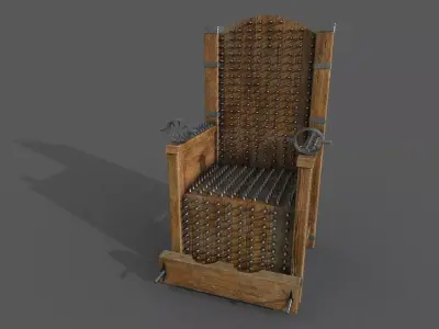 Torture Chair Low-poly 3D model Low-poly 3D model