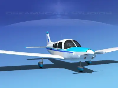 Piper PA-28-235 Cherokee V11 3D model