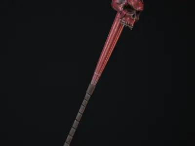 Cruelty Bat Low-poly 3D model