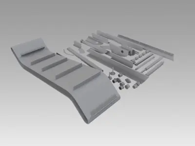 Engineering Parts for conveyors 3D model