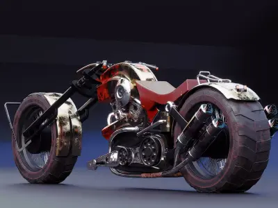 Nightstalker 850 Low-poly 3D model