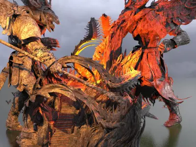 Ancient genma mountian 3 3D model