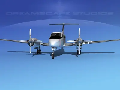 Beechcraft UC-12Q Huron V12 US GOV 3D model