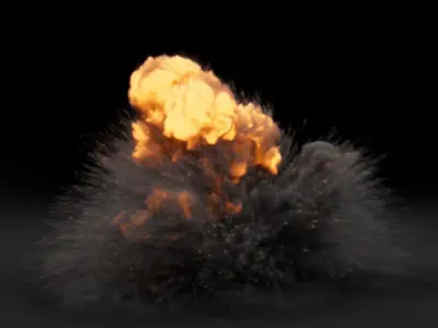 Super Realistic Explosion 2 - vdb animated 3D model