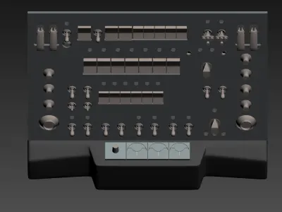 T-1A Cockpit 3D model