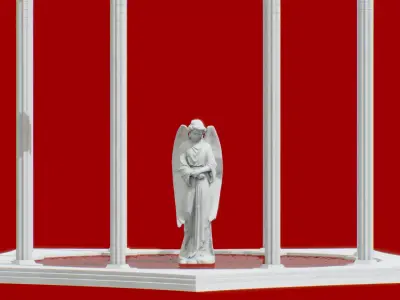 Blood Temple Free low-poly 3D model