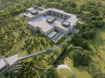 Medieval Castle Babel 3D model