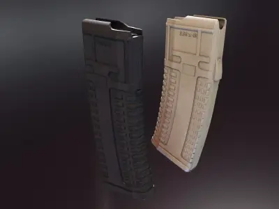 Pufgun AUG Magazine Low-poly 3D model