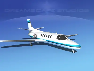 Cessna C550 Citation II V10 3D model