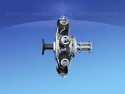 Rotary Aircraft Engine  3D model