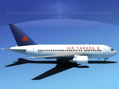 Boeing 767-200ER Air Canada 2 3D model