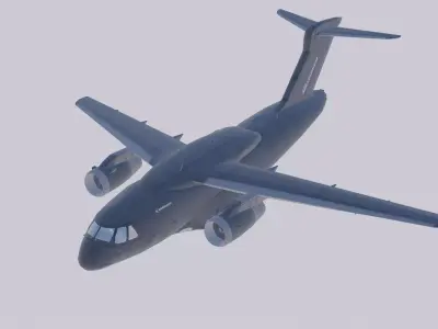 Embraer C-390 Millennium Low-poly 3D model