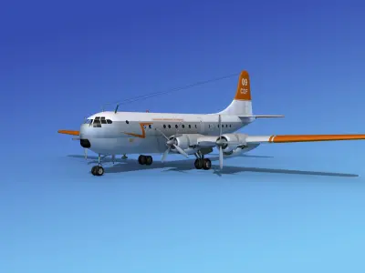 Boeing 377 California Dept of Forestry 3D model