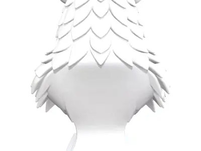 Cyber Bear Futuristic Mecha Bear Bust 3D print model