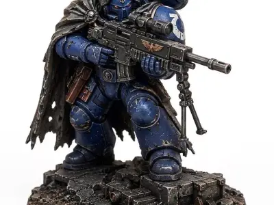 Shadow Marksman Power Armor STL Sci Fi Miniature Figure 3D print model