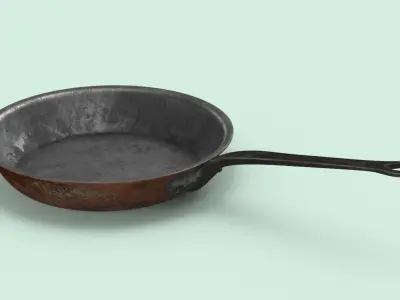 Classical Cookware Dirty - Skillet 10.2 inches 3D model