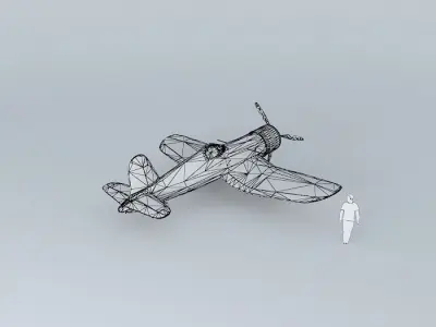 A airplane fighter plane 3D model
