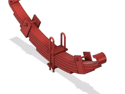 Leaf spring 3D model