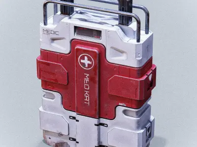 Sci-fi Med Kit Low-poly 3D model