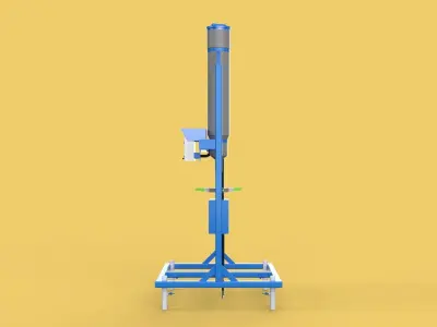 SPREADER ROTARY AUTOMATIC FISH FEEDER CENTRIFUGAL 3D model