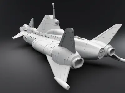 Skydiver scale model 3D print model