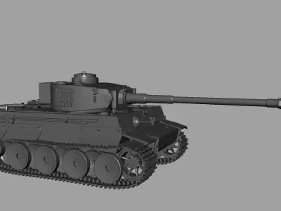 King Tiger Tank 3D model