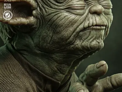 STAR WARS Yoda Bust 3D print model