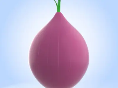 Onion 3D model