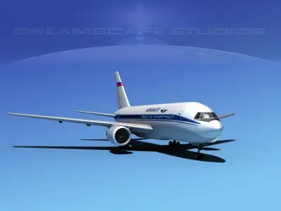 Boeing 767-200ER Aeroflot 3D model