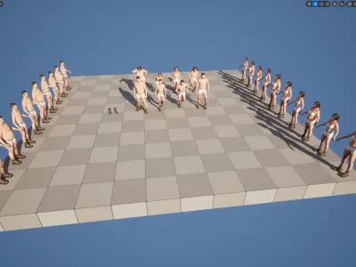 Boots 59 - All MH Bodies and UE5 Skeletons - Rigged Low-poly 3D model