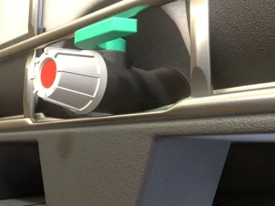 1000 Liter IBC Container High-Poly-Version 3D model