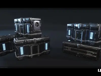 The Rally Point Military Props Low-poly 3D model