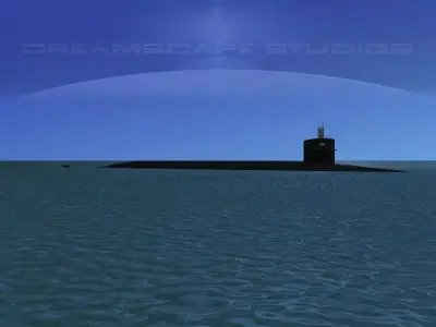 Ohio Class USS Nebraska SSBN-739 3D model