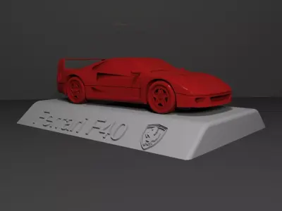 Ferrari F40 3D Model Ready For Print Free 3D print model