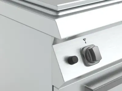 Commercial Gas Solid Top 3D model