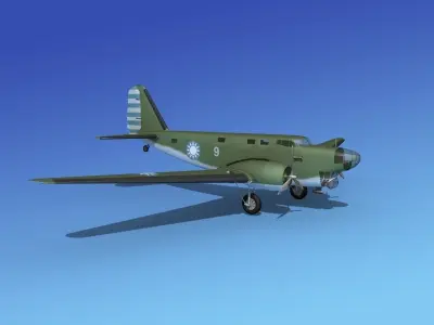 Douglas B-18A Bolo V13 3D model