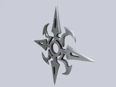 Shuriken Low-poly 3D model