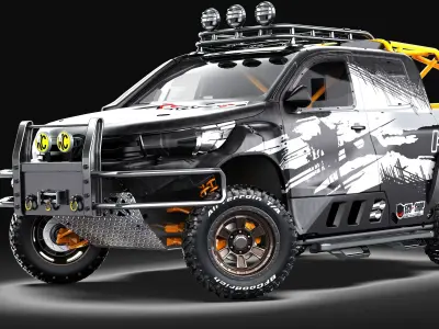 AVS Rhino II 6x6 Wheels 3D model