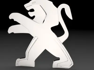 Peugeot Logo 3D model