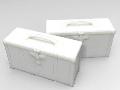 Ammoboxes AmmoCrate of Mmmunition Low-poly 3D model Free low-poly 3D model