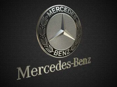 mercedes benz logo 3D model