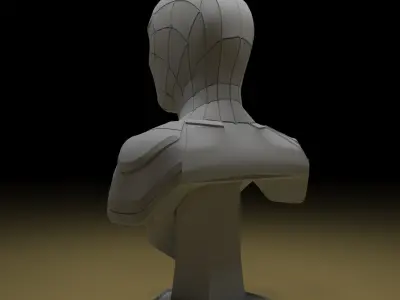 Iron Spider Bust Sculpture Avenger 3d Model 3D print model