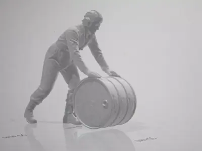 Fuel Barrel Crewman 3D print model