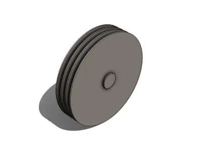 Polia Para Correias Pulley for V-A Belts 145 3D model