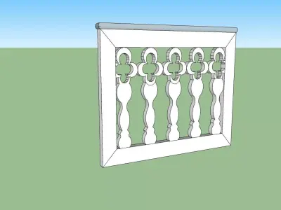 indian jodhpuri stone jali 3d modal Low-poly 3D model