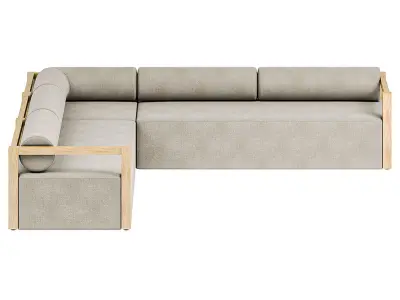 Laskin Outdoor 3Pc Sectional 3D model