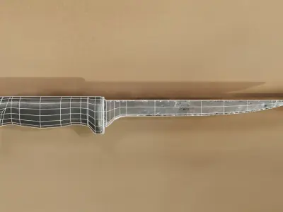 FishingKnife knife on wall Free low-poly 3D model