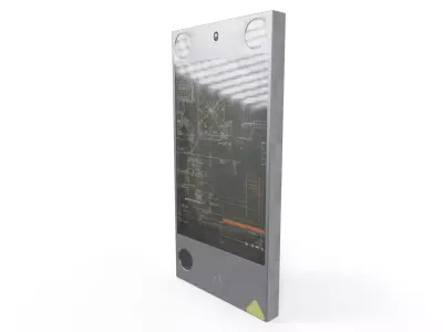 Sci-Fi Phone Low-poly 3D model
