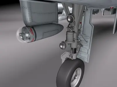 A-10 Thunderbolt Fairchild Republic 3D model